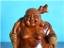 龍柏木雕 彌勒佛