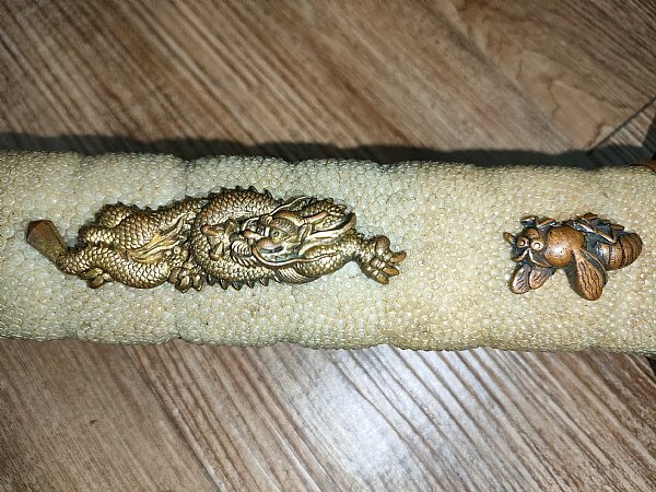 【海】江戸明治期　目貫　龍　天使　武士文など　銅鉄　金銀象嵌　5点　骨董品 海】江戸明治期目貫龍天使武士文など銅鉄金銀象嵌5点骨董品