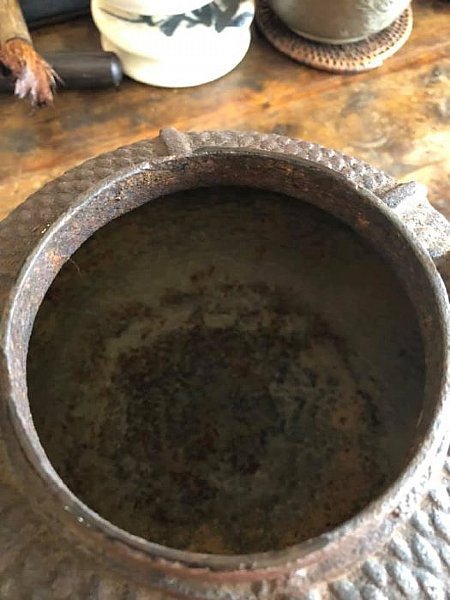 晴壽堂造日本鐵壺籠目紋鉄瓶/壺老茶器:::P9品酒網:::