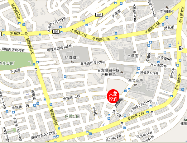 大象菸酒 店家位置圖
