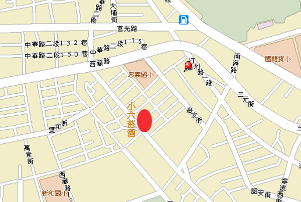 小六菸酒 店家位置圖
