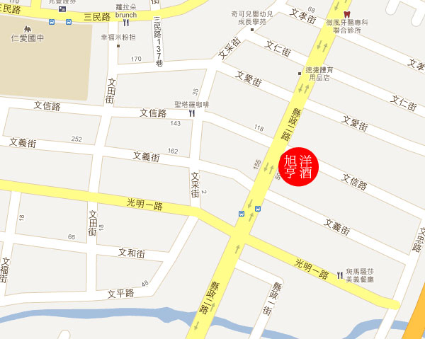 旭亨洋酒專賣店 店家位置圖